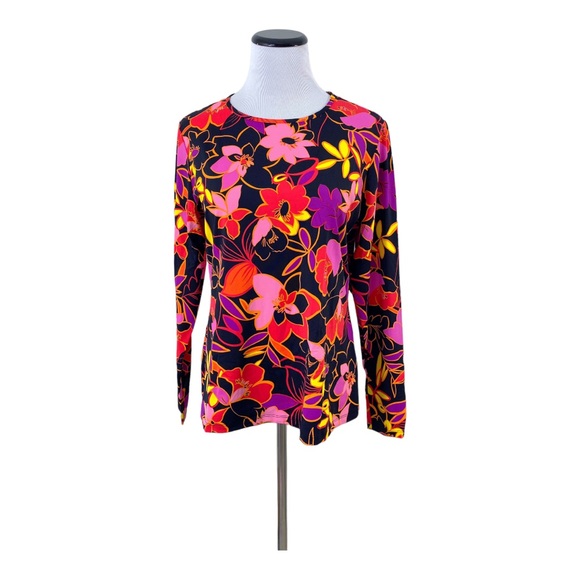 Lands End Rash Guard Athletic Swim Shirt Sz 2X Crew Neck Long Sleeve UPF 50 - Picture 1 of 5